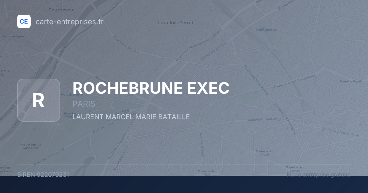 ROCHEBRUNE EXEC — 922079231 — fiche entreprise