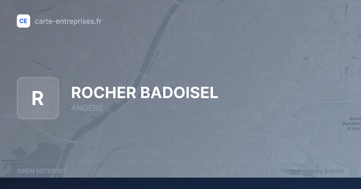 ROCHER BADOISEL — 067201103 — fiche entreprise