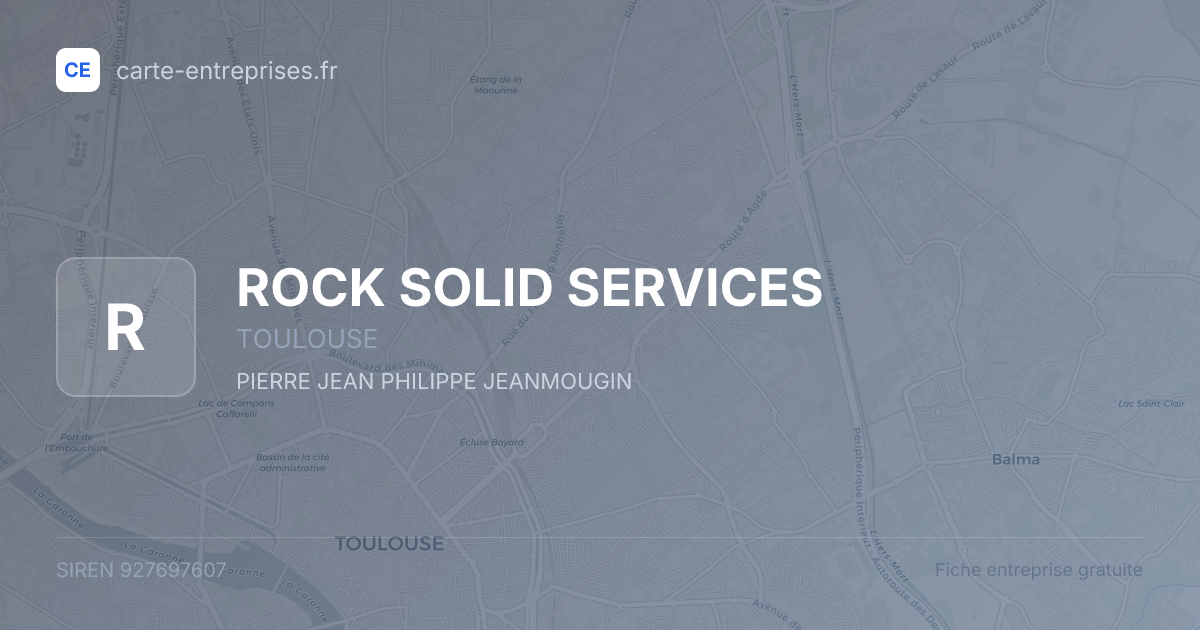 ROCK SOLID SERVICES — 927697607 — fiche entreprise
