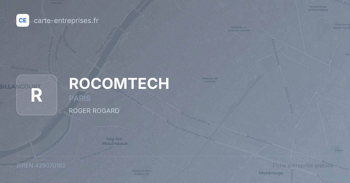ROCOMTECH — 429070162 — fiche entreprise