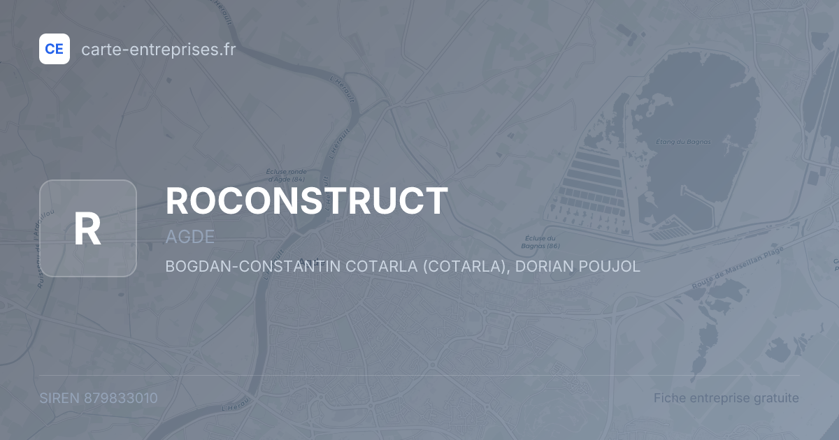 ROCONSTRUCT — 879833010 — fiche entreprise