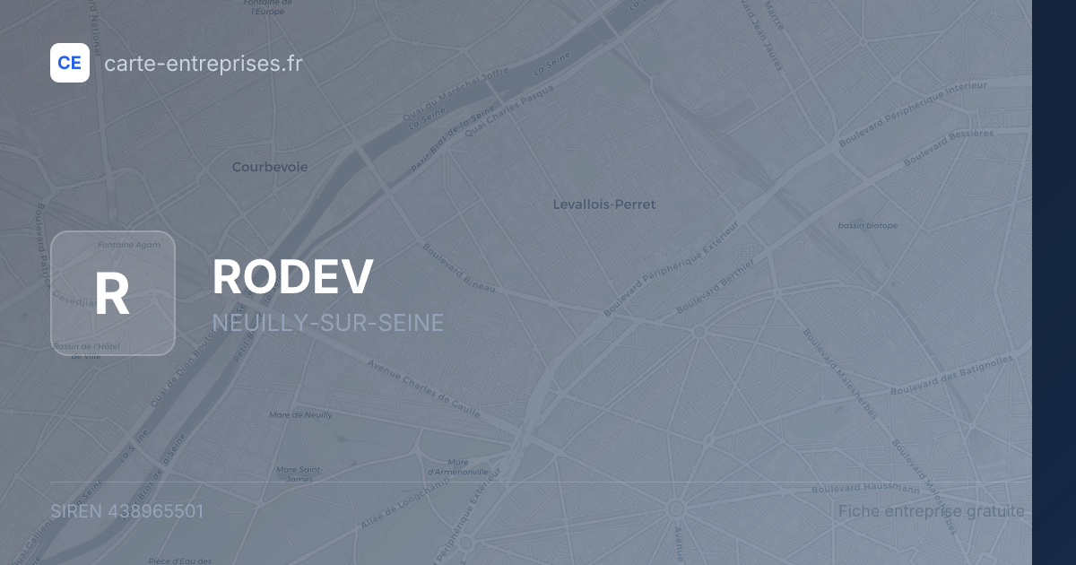 RODEV — 438965501 — fiche entreprise