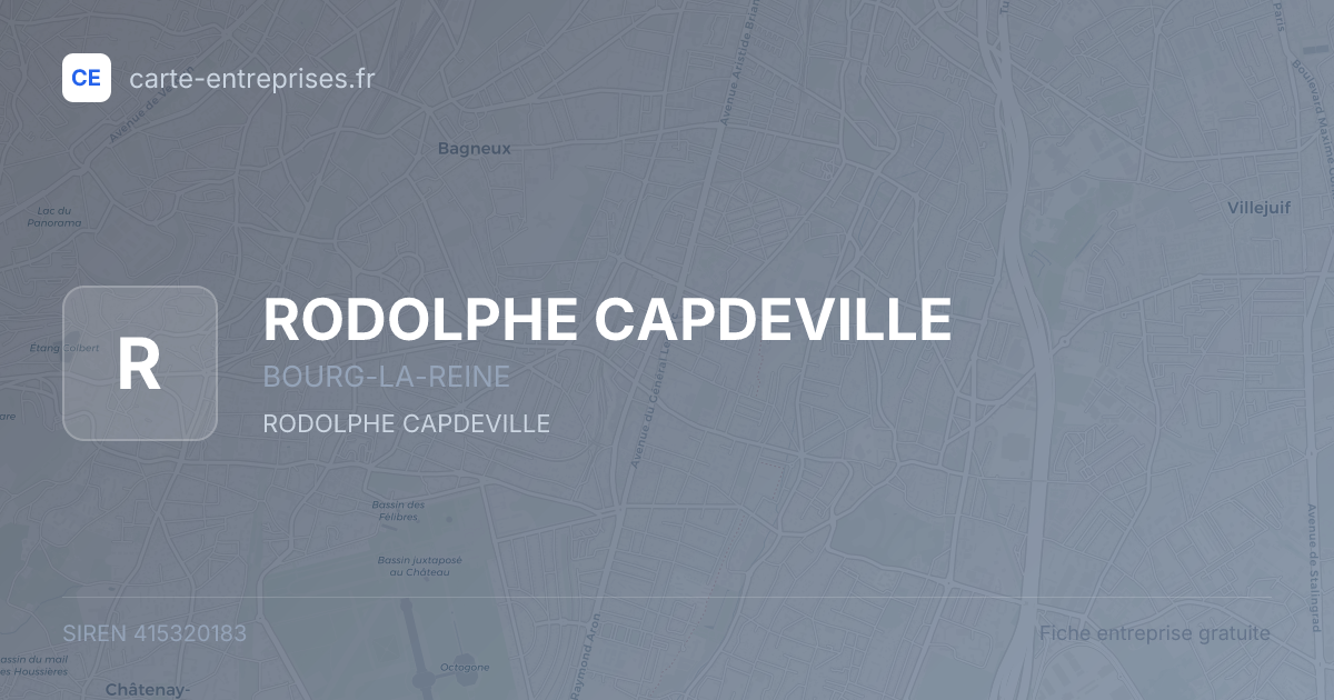 RODOLPHE CAPDEVILLE — 415320183 — fiche entreprise