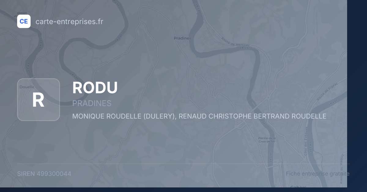 RODU — 499300044 — fiche entreprise