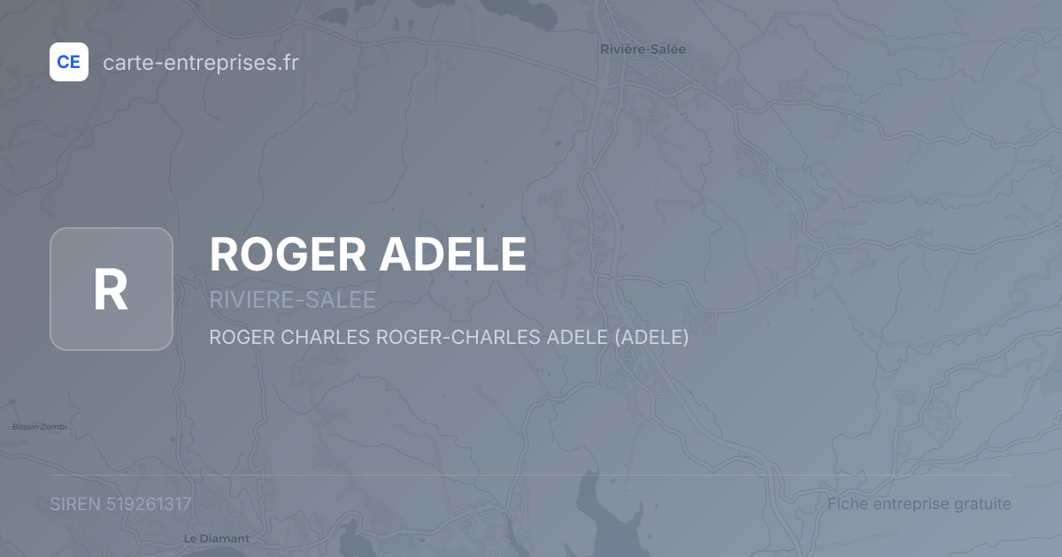 ROGER ADELE — 519261317 — fiche entreprise