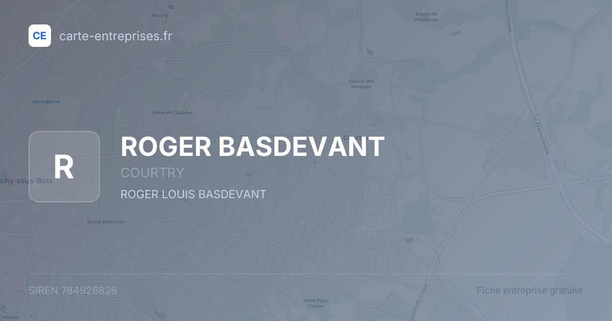 ROGER BASDEVANT — 784926826 — fiche entreprise