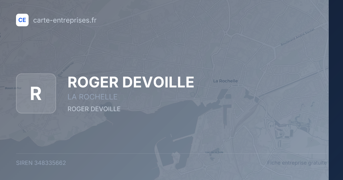 ROGER DEVOILLE — 348335662 — fiche entreprise