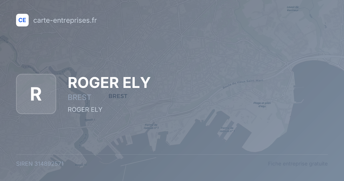 ROGER ELY — 314892571 — fiche entreprise