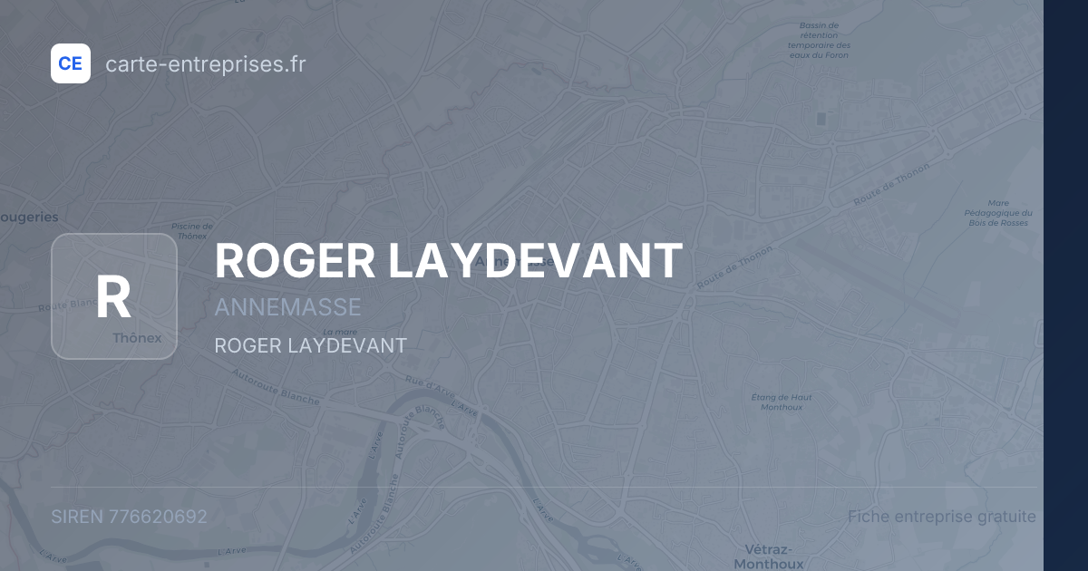 ROGER LAYDEVANT — 776620692 — fiche entreprise