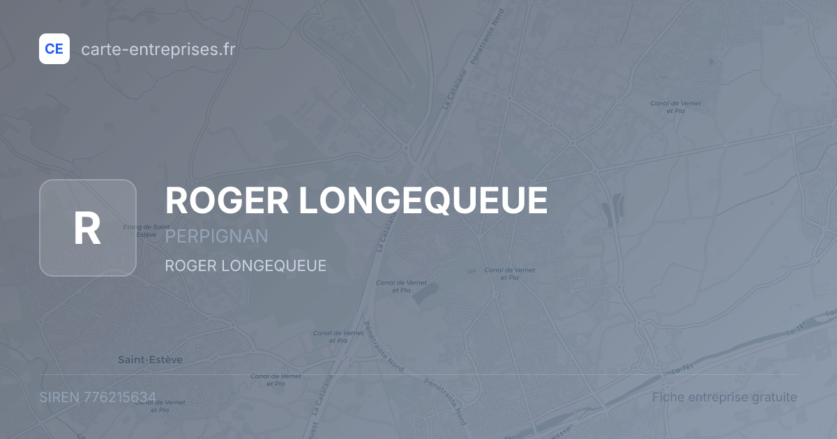 ROGER LONGEQUEUE — 776215634 — fiche entreprise