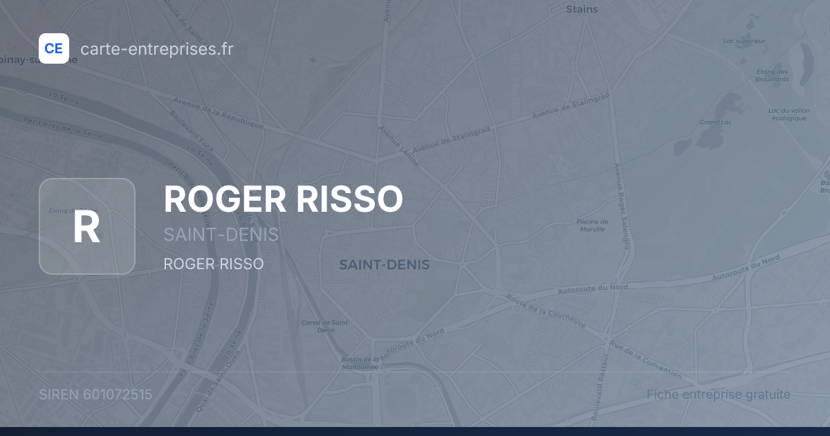 ROGER RISSO — 601072515 — fiche entreprise