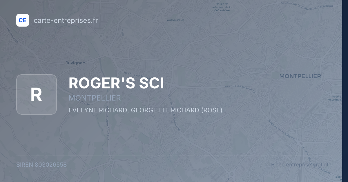 ROGER'S SCI — 803026558 — fiche entreprise