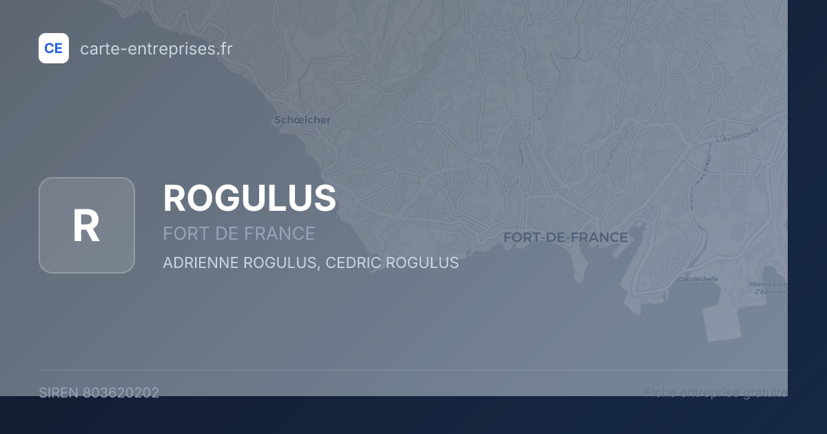 ROGULUS — 803620202 — fiche entreprise