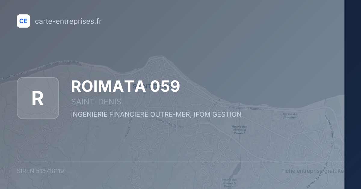 ROIMATA 059 — 518718119 — fiche entreprise