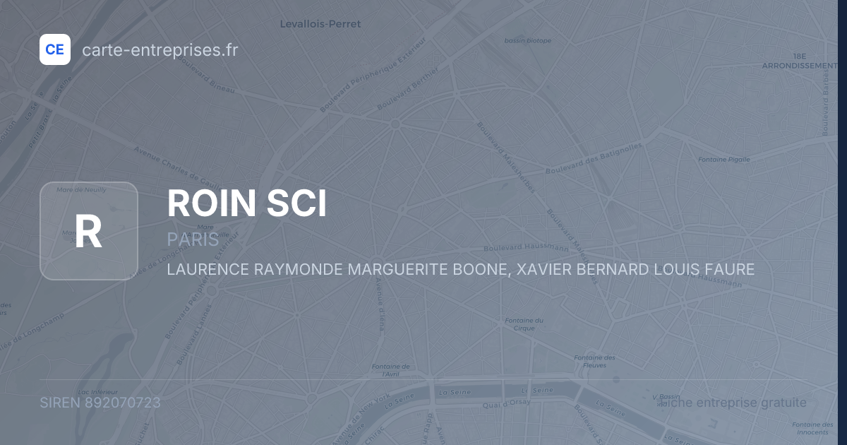 ROIN SCI — 892070723 — fiche entreprise