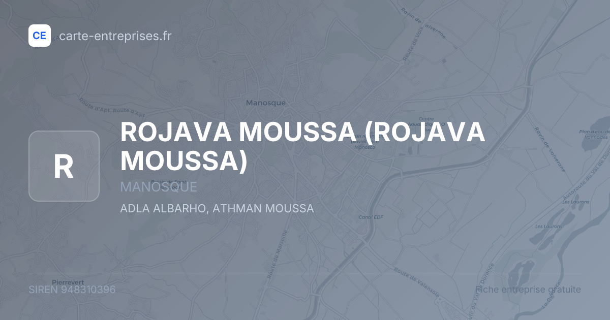 ROJAVA MOUSSA — 948310396 — fiche entreprise