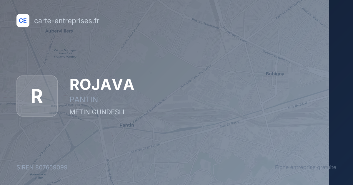 ROJAVA — 807659099 — fiche entreprise
