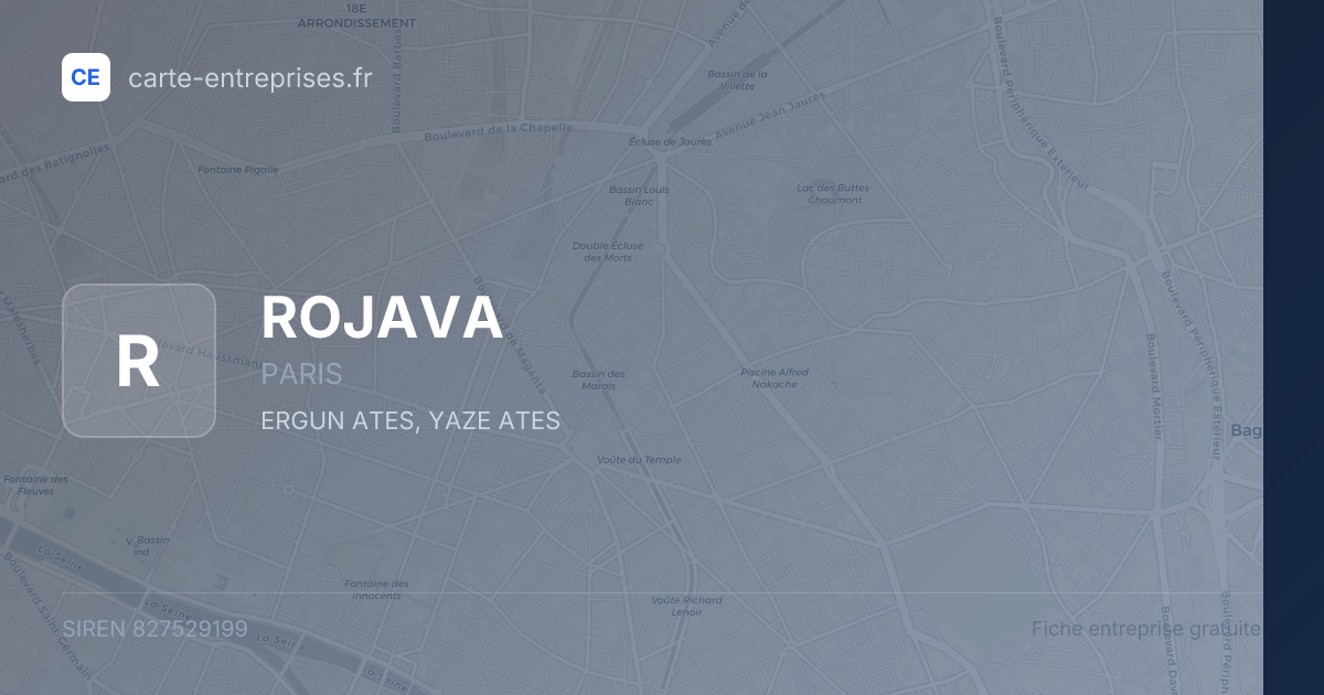 ROJAVA — 827529199 — fiche entreprise