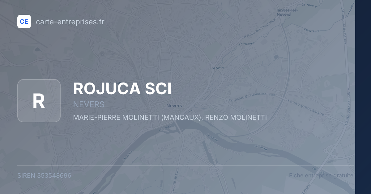 ROJUCA SCI — 353548696 — fiche entreprise
