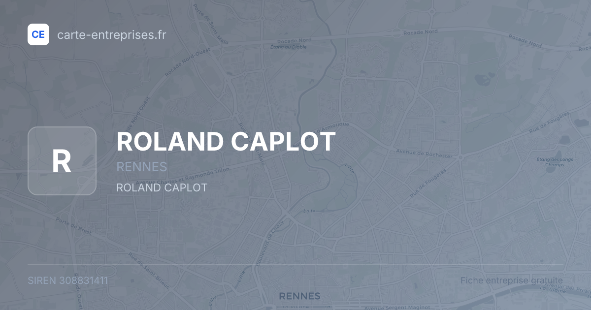ROLAND CAPLOT — 308831411 — fiche entreprise