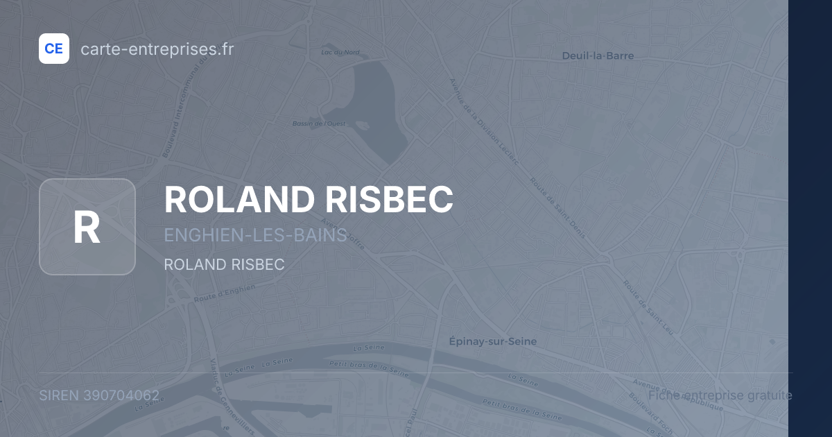 ROLAND RISBEC — 390704062 — fiche entreprise