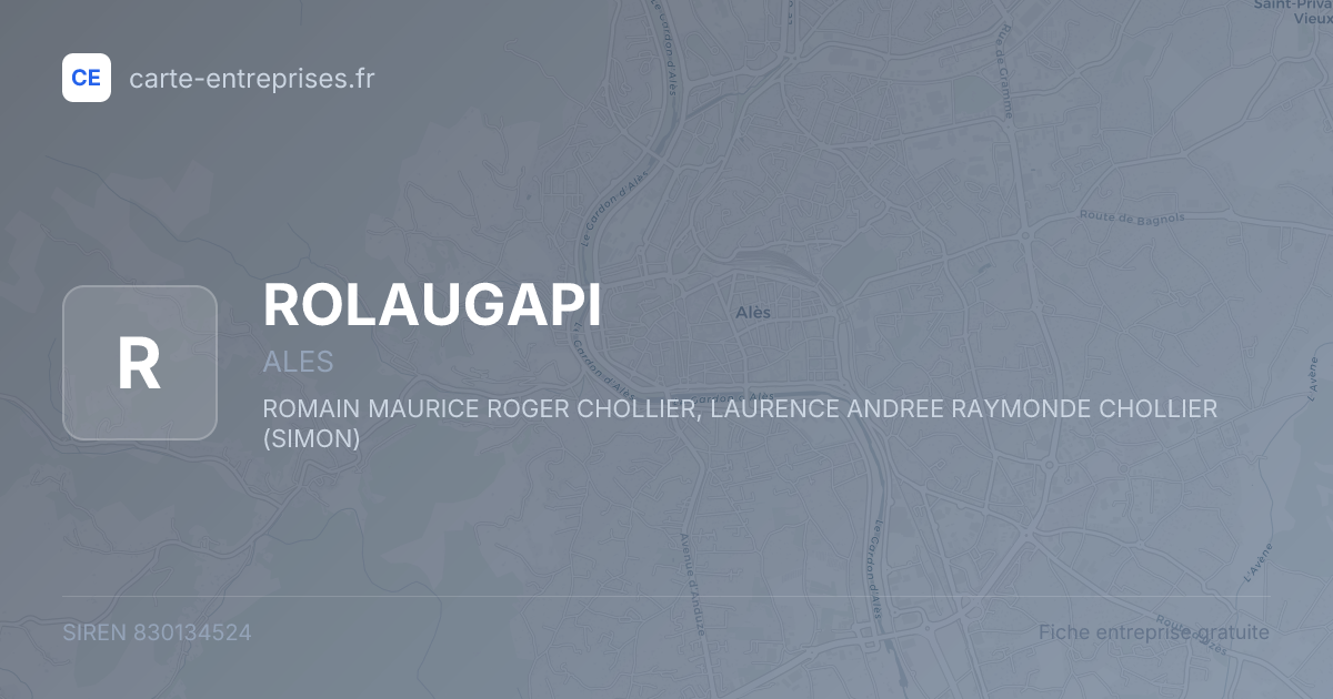 ROLAUGAPI — 830134524 — fiche entreprise