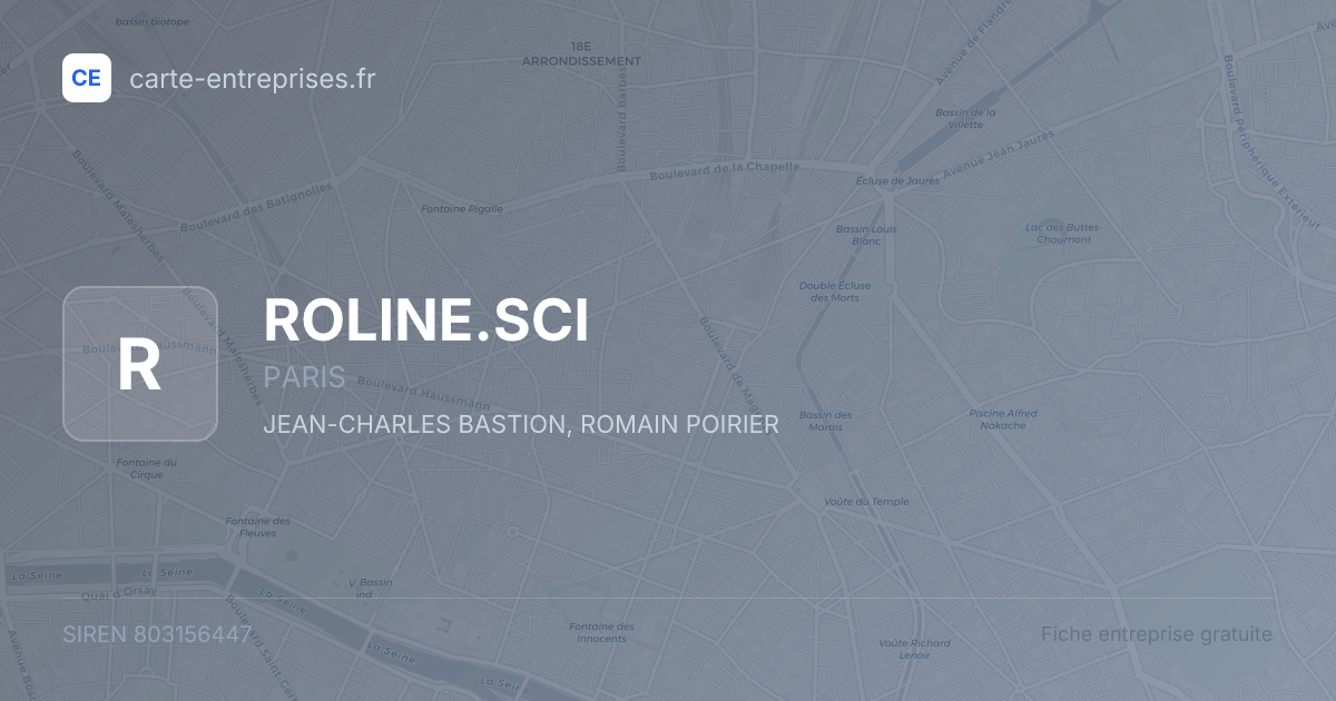 ROLINE.SCI — 803156447 — fiche entreprise