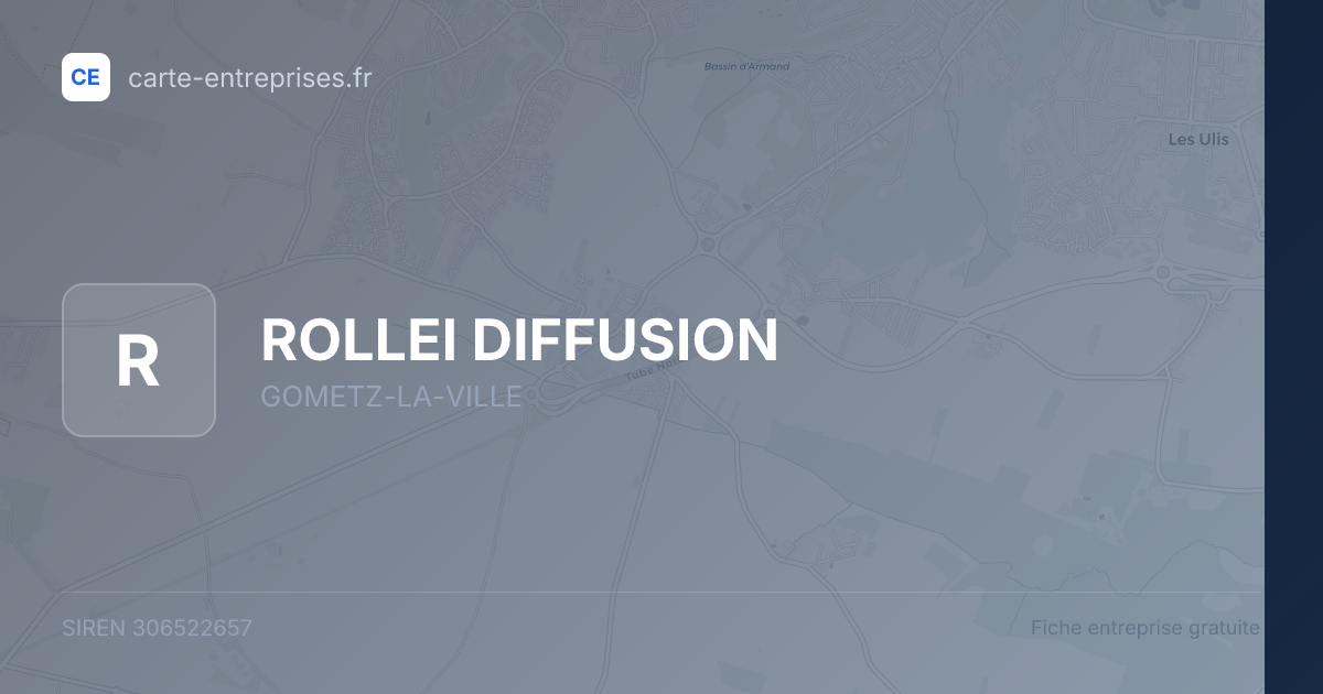 ROLLEI DIFFUSION — 306522657 — fiche entreprise