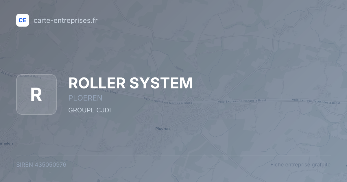 ROLLER SYSTEM — 435050976 — fiche entreprise