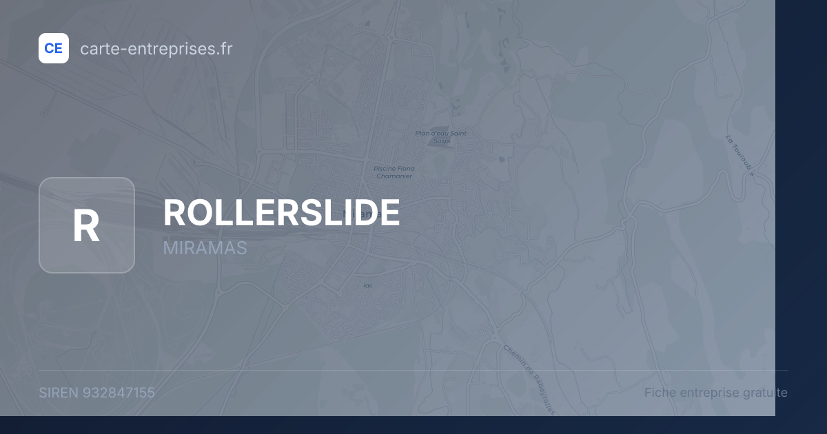 ROLLERSLIDE — 932847155 — fiche entreprise