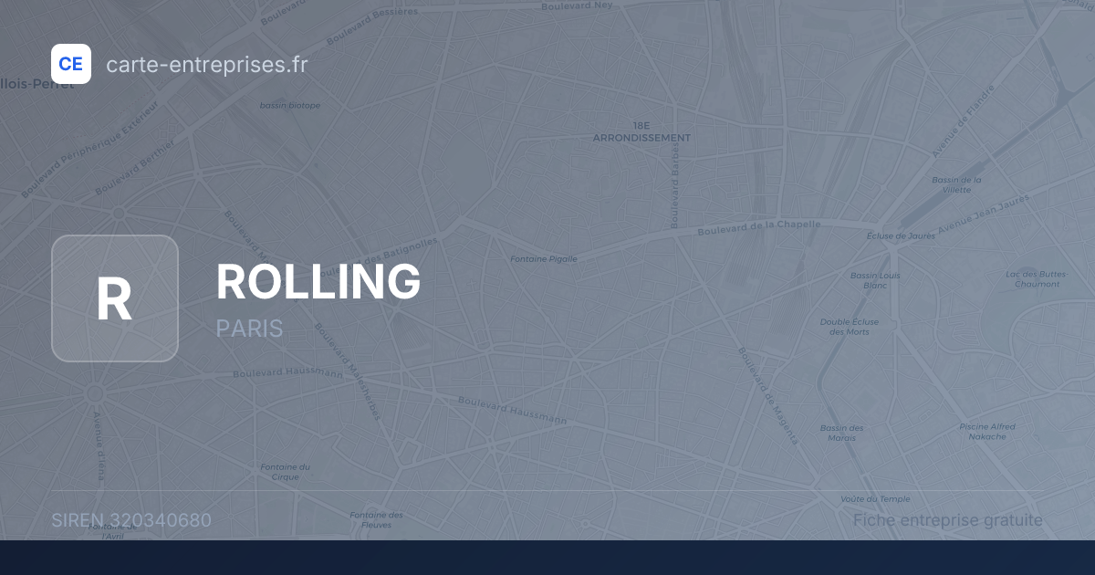 ROLLING — 320340680 — fiche entreprise
