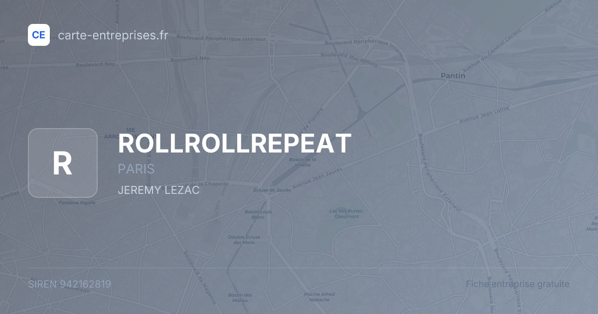 ROLLROLLREPEAT — 942162819 — fiche entreprise