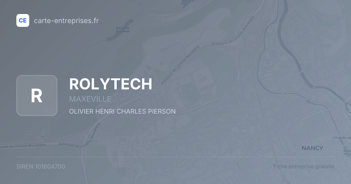 ROLYTECH — 101604700 — fiche entreprise