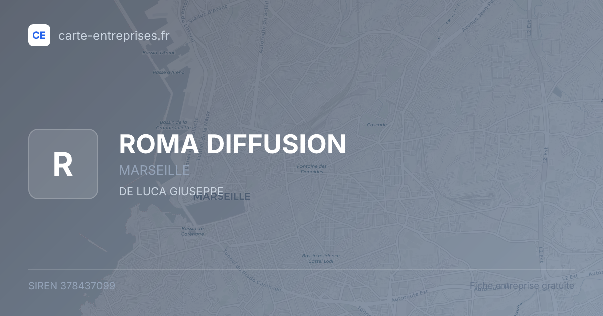 ROMA DIFFUSION — 378437099 — fiche entreprise