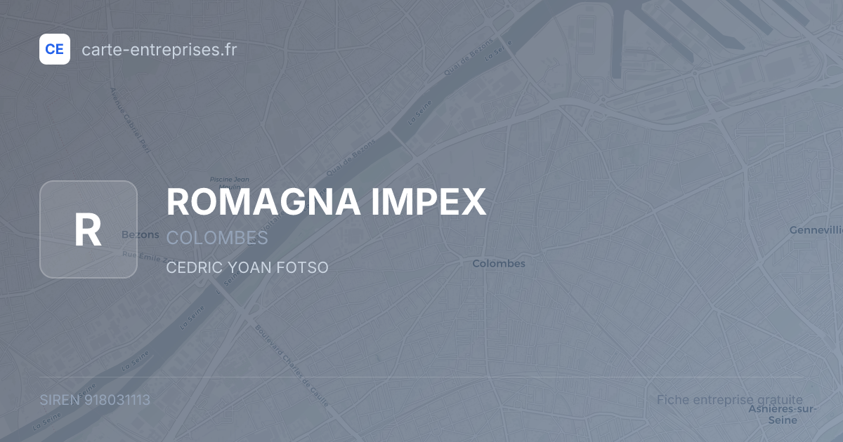 ROMAGNA IMPEX — 918031113 — fiche entreprise