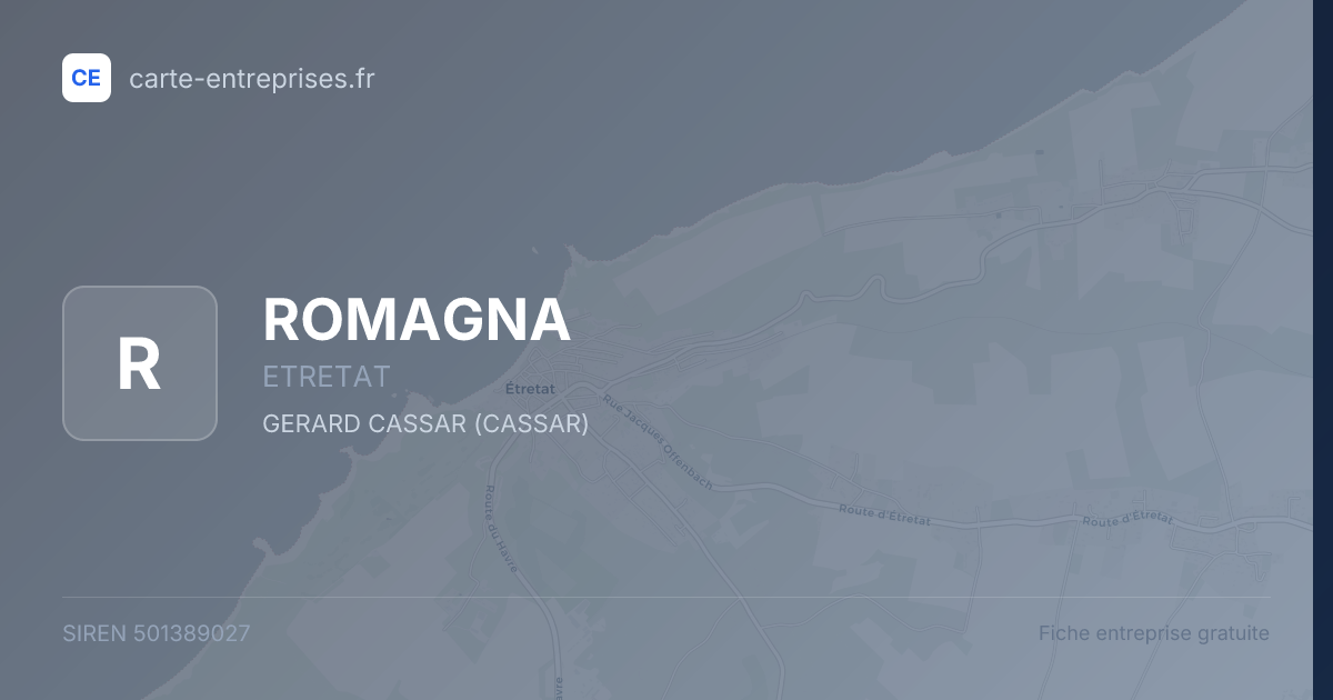 ROMAGNA — 501389027 — fiche entreprise