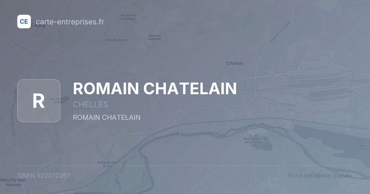 ROMAIN CHATELAIN — 522072263 — fiche entreprise