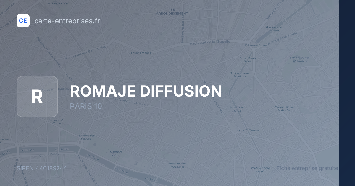 ROMAJE DIFFUSION — 440189744 — fiche entreprise