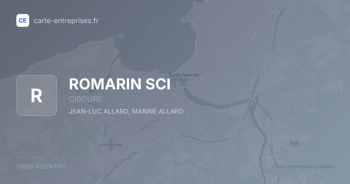 ROMARIN SCI — 428247787 — fiche entreprise