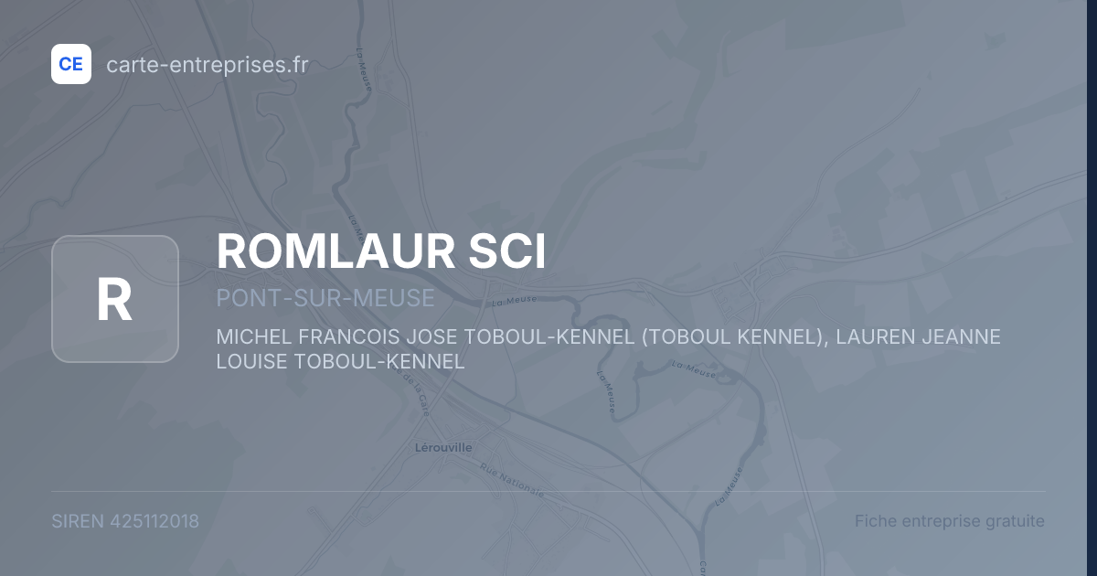 ROMLAUR SCI — 425112018 — fiche entreprise