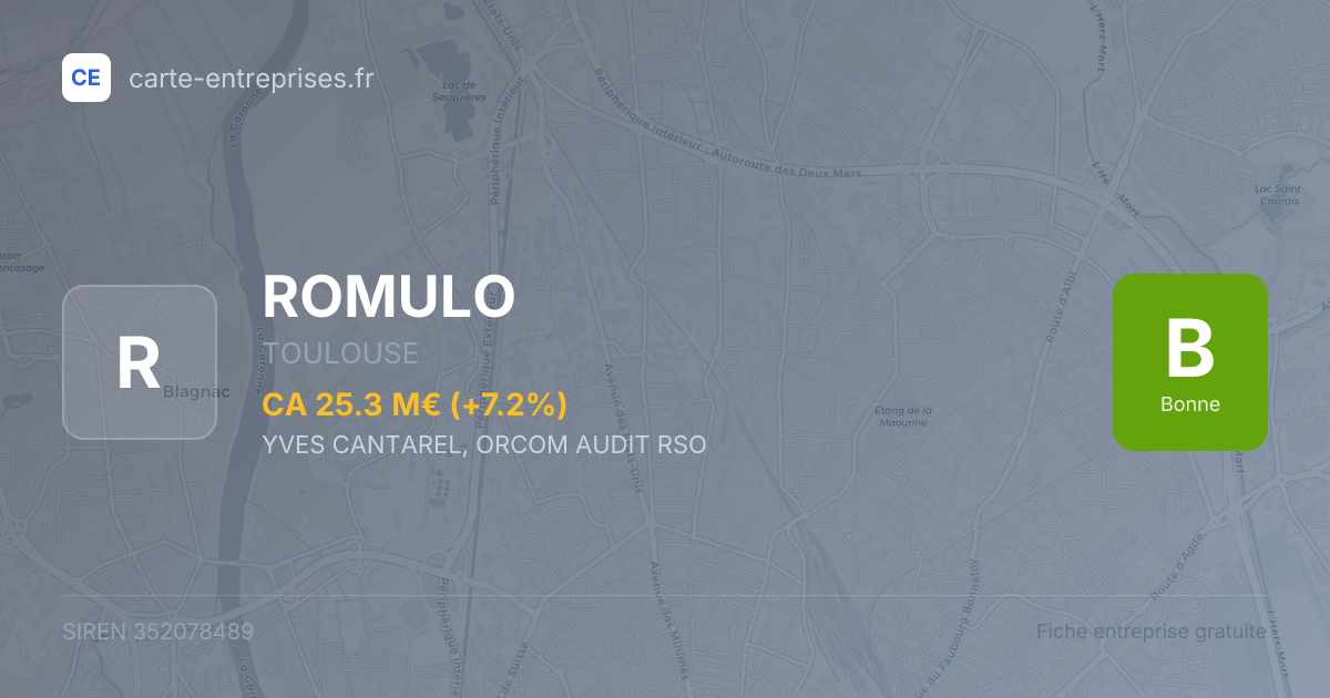 ROMULO — 352078489 — fiche entreprise