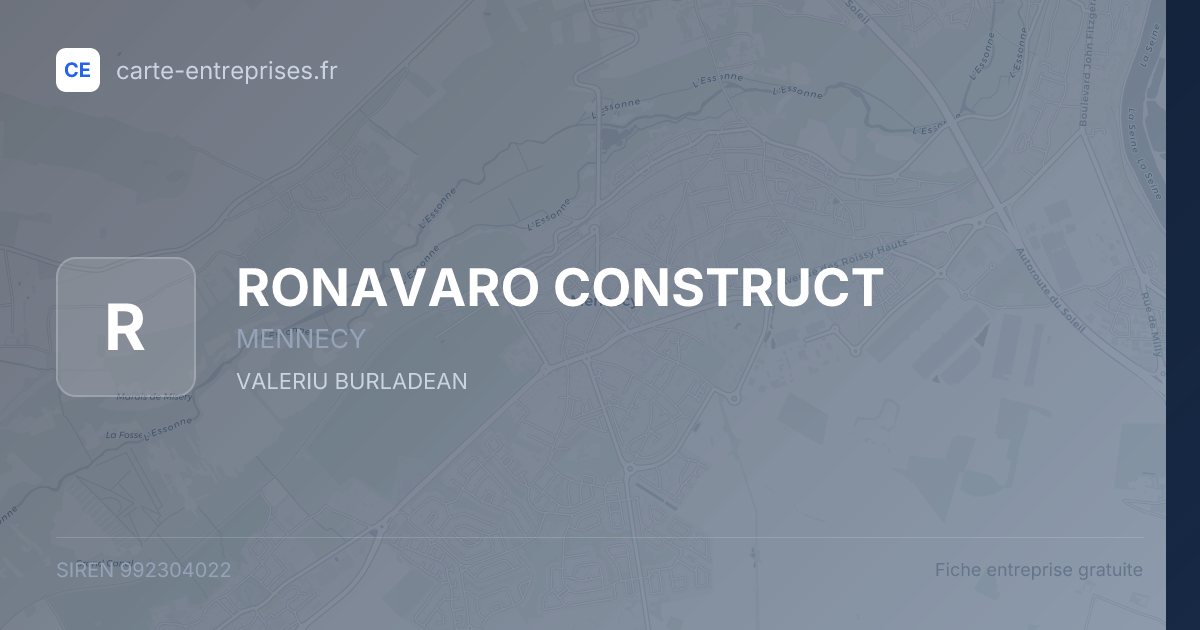RONAVARO CONSTRUCT — 992304022 — fiche entreprise