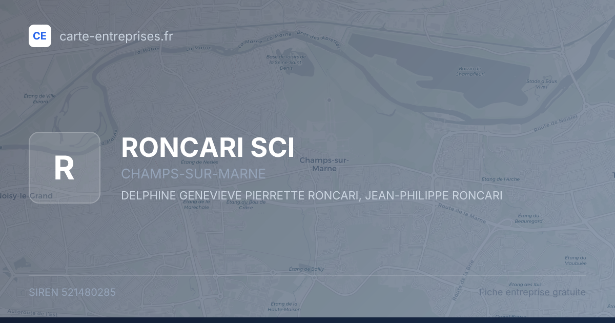 RONCARI SCI — 521480285 — fiche entreprise