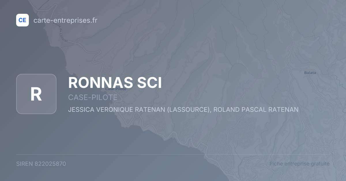 RONNAS SCI — 822025870 — fiche entreprise