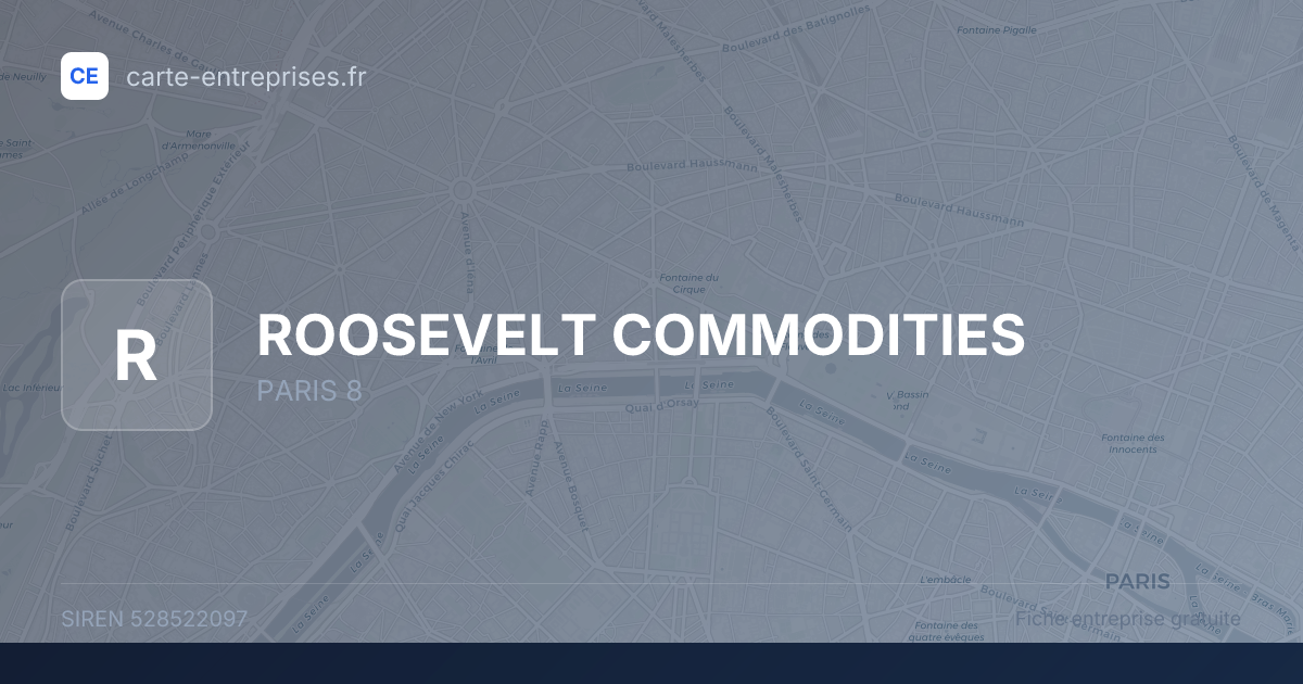 ROOSEVELT COMMODITIES — 528522097 — fiche entreprise