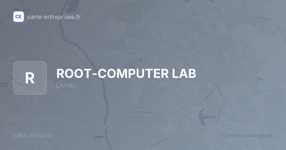 ROOT-COMPUTER LAB — 909741753 — fiche entreprise