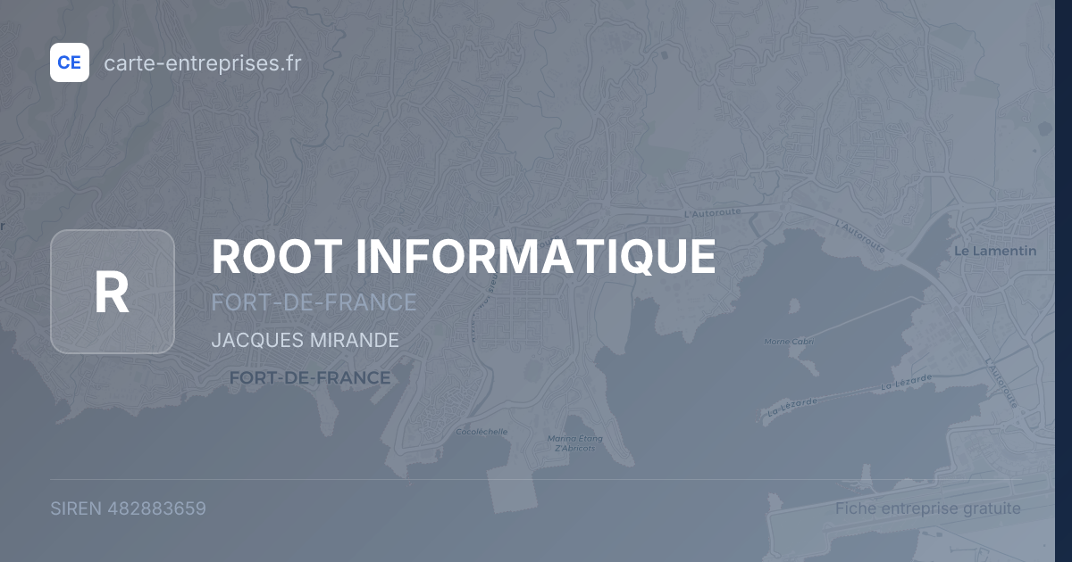 ROOT INFORMATIQUE — 482883659 — fiche entreprise