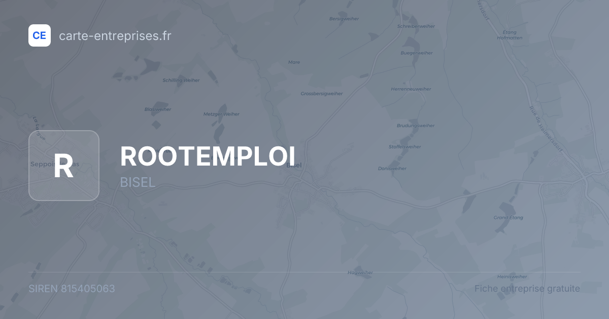 ROOTEMPLOI — 815405063 — fiche entreprise