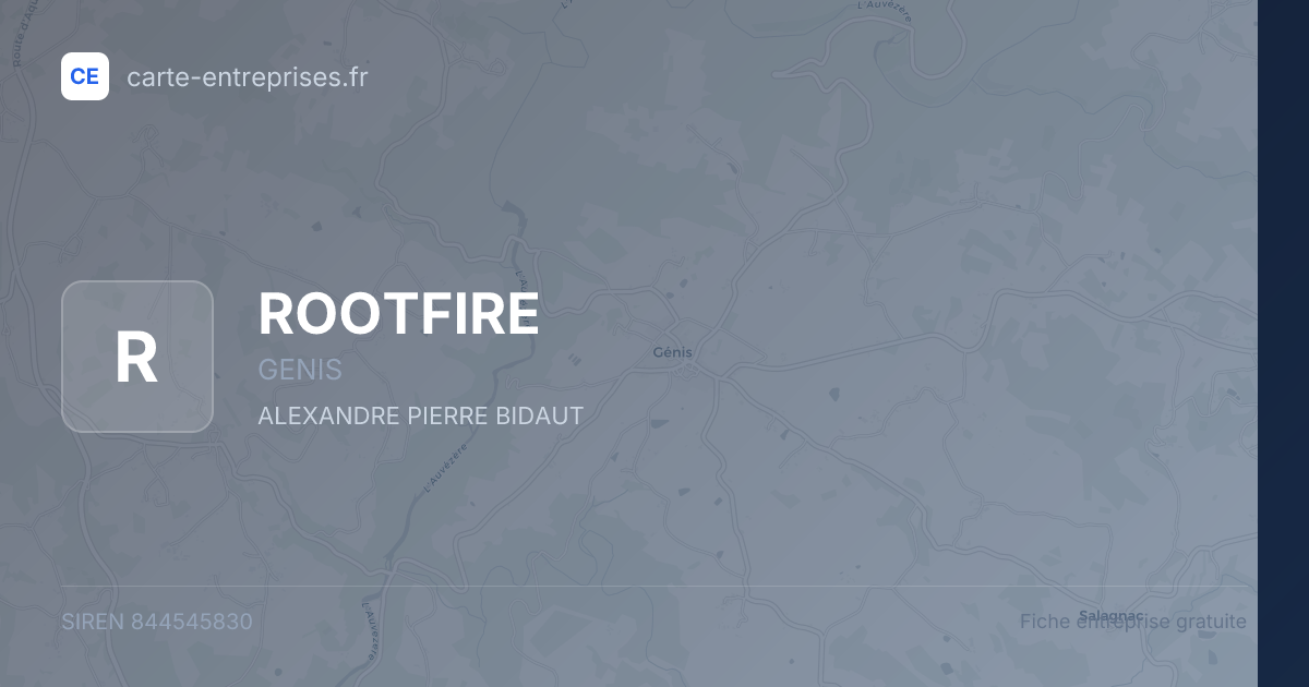 ROOTFIRE — 844545830 — fiche entreprise