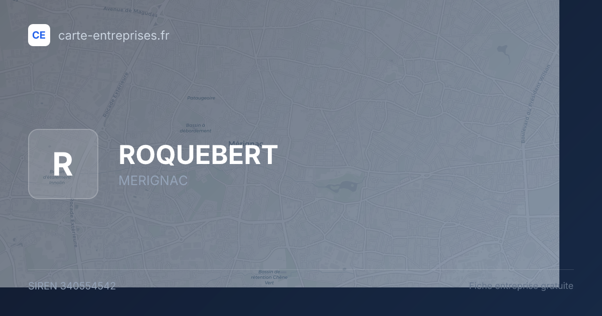 ROQUEBERT — 340554542 — fiche entreprise